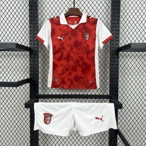 25-26 Braga Home Kid Kits Youth Apparels Football AAAAJersey Supply Yupoo