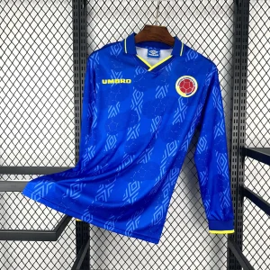 1994 Colombia Retro Mens Away Kit Football Long Sleeve Shirt AAAAJersey Supply Yupoo 6