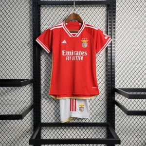 23-24 Benfica Home Kids Kits Football Jerseys Yupoo