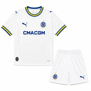 26-27 Marseille Home Kid Kits Youth Football Apparels AAAAJersey Supply Yupoo 4