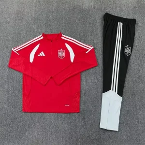 2026 Spain Mens Kit Red Half-Pull Training Suit Yupoo 7
