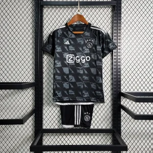 23-24 Kids Ajax Black Third away size 16-28 Soccer Jerseys