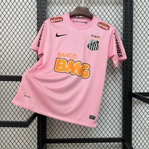11-12 Santos Pink Retro Kit Vintage Football T-Shirt AAAAJersey Dropship Yupoo