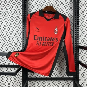26-27 AC Milan Mens Fourth Away Kit Football Long Sleeve T-Shirt AAAAJersey Supply Yupoo