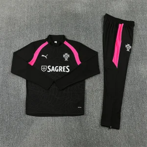 2026 Portugal Mens Kit Football Black Training Long Sleeve Suit Yupoo 9