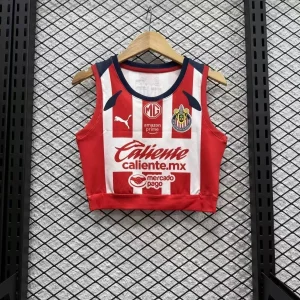 25-26 Chivas Home Women Yoga Vest Kit Soccer T-Shirt AAAAJersey Supply Yupoo