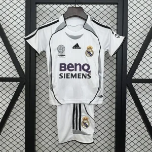 06-07 Real Madrid Home Retro Kid Kits Youth Apparels Sport AAAAJersey Yupoo
