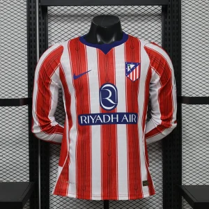 26-27 Atletico Madrid Home Kit Player Version Football Long Sleeve Shirt AAAAJersey Supply Yupoo 7