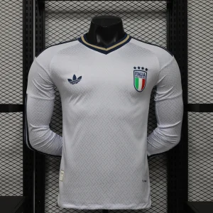 2026 Italy Away Mens Kit Football Player Version Long Sleeve Shirt AAAAJersey Supply Yupoo 9