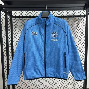 25-26 Naples Pad Printed Blue Waterproof Windbreaker Jackets AAAAJersey Yupoo