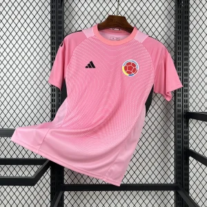2026 Colombia Mens Pre-Match Pink Kit World Cup T-Shirt Football AAAAJersey Supply Yupoo7
