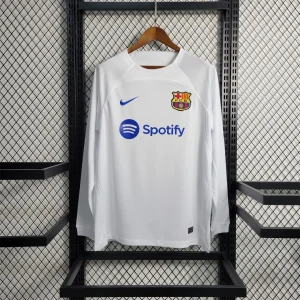 23-24 Barcelona white away Long Sleeve