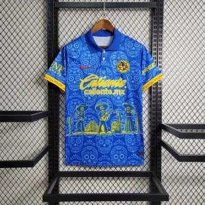 23-24 Americas Day of the Dead Special Edition Blue S-4XL Cheap Soccer Jerseys