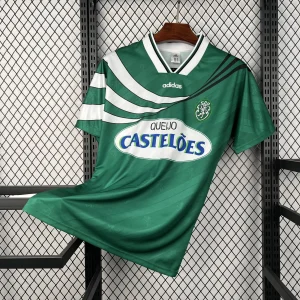 94-95 Sporting Away Football Retro Kit Vintage T-Shirt AAAAJersey Wholesale Yupoo 7
