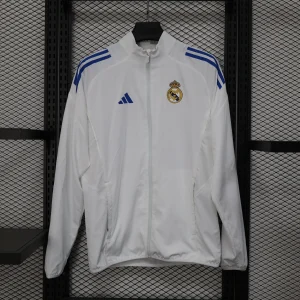 25-26 Real Madrid White Windbreaker Jacket AAAAJersey Supply Yupoo