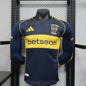 25-26 Boca Junior Home Kit Player Version Shirt Long Sleeve AAAAJersey Yupoo