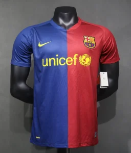 08-09 Barcelona Home Retro Kit Vintage Player Version Sino Shirt AAAAJersey Dropship Yupoo