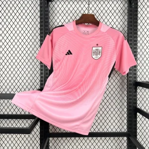 World Cup 2026 Spain Mens Goalkeeper Kit Football Pink T-Shirt AAAAJersey Supply Yupoo 7