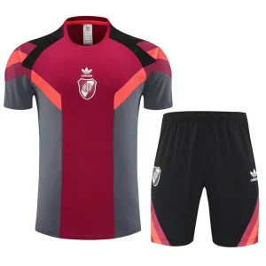 25-26 River Plate Red&Grey Training Kits Football Tracksuits