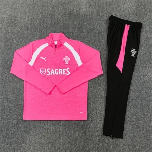 2026 Portugal Mens Kit Football Pink Training Long Sleeve Suit Yupoo 11