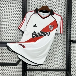 00-01 River Plate Home Retro Kit Vintage Shirt AAAAJersey Supplier Yupoo