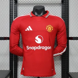 26-27 Manchester United Home Kit Mens Player Version Long Sleeve Shirt AAAAJersey Supply Yupoo 9
