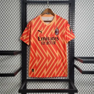 23-24 AC Milan Goalkeeper Orange Size S-XXL Soccer Jersey