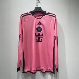 24-25 Inter Miami Home Kit Long Sleeve Shirt Jersey Supplier Yupoo