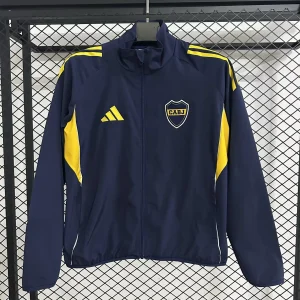 25-26 Boca Juniors Windbreaker Black Jacket AAAAJersey Supply Yupoo