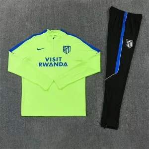 26-27 Atletico Madrid Mens Kit Fluorescent Green Half Pull Training Suit Yupoo 7