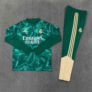 26-27 Real Madrid Mens Kit Green Camouflage Half Pull Training Suit Yupoo 7