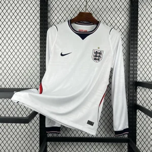 World Cup 2026 England Mens Home Kit Football Long Sleeve T-Shirt AAAAJersey Dropship Yupoo 2