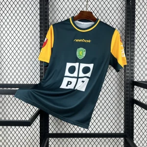 02-03 Sporting Away Football Retro Kit Vintage T-Shirt AAAAJersey Wholesale Yupoo