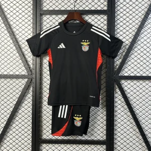 25-26 Benfica Black Pre-Match Kid Kits Youth Apparels Sino AAAAJersey Supply Yupoo