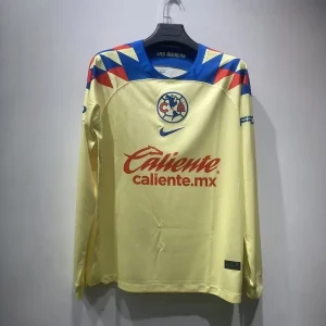 23-24 Club de Futbol America Home Long Sleeve Kit Cheap Jersey Yupoo