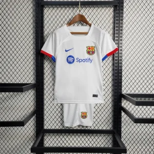 23-24 Barcelona away kids kit