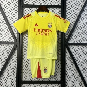 25-26 Benfica Yellow Goalkeeper Kid Kits Youth Apparels Sino AAAAJersey Supply Yupoo