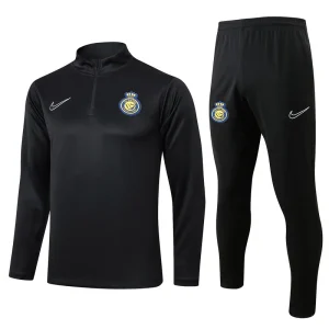 24-25 Al-Nassr Long Sleeve Tracksuit Black Training Suits Jersey Supplier Yupoo