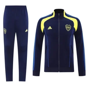 25-26 Boca Juniors Navy Football Tracksuits Long Jacket Suits