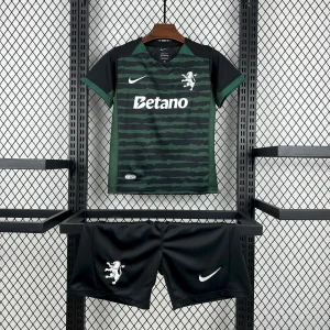 25-26 Kids Sporting Lisbon Goalkeeper Kit Youth Apparels Football AAAAJersey Dropship Yupoo