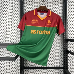 95-96 AS Roma Retro Mens Pre-Match Kit Vintage Soccer T-Shirt AAAAJersey Supply Yupoo 6
