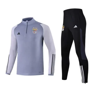 23-24 Benfica Long Sleeve Kits Gray Training Suits Football Jerseys Yupoo