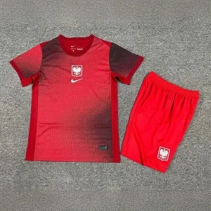 2024 Poland Away Kid Kits UEFA Euro Children Sets Soccer Jerseys Yupoo
