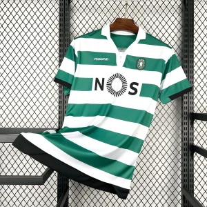 18-19 Sporting Home Football Retro Kit Vintage T-Shirt AAAAJersey Wholesale Yupoo 8