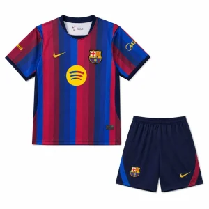 26-27 Barcelona Home Kid Kits Youth Football Apparels AAAAJersey Supply Yupoo 4