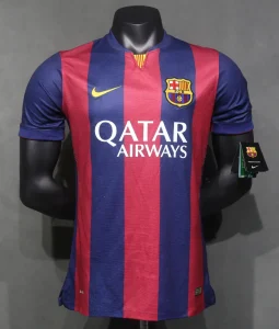 14-15 Barcelona Home Retro Kit Vintage Player Version Sino Shirt AAAAJersey Dropship Yupoo