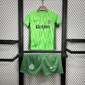 24-25 Sporting Lisbon Third Kid Kits Youth Apparels Football AAAAJersey Yupoo