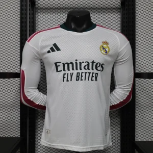 26-27 Real Madrid Mens Home Kit Player Version Football Long Sleeve Shirt AAAAJersey Supply Yupoo