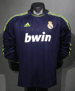 12-13 Real Madrid Away Retro Kit Vintage Player Version Long Sleeve Shirt AAAAJersey Dropship Y