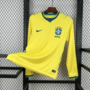 World Cup 2026 Brazil Mens Home Kit Football Long Sleeve Shirt AAAAJersey Supply Yupoo 9